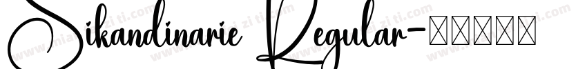 Sikandinarie Regular字体转换